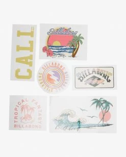 Best Sale 🎉 BILLABONG Sand And Sun Sticker Pack ASSORTED 🧨
