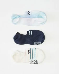Deals 👍 BILLABONG 3 Pack Slow Roller No Show 🧦 Socks BLUE 🔥 -womens Sales Store abjaa00124 billabongp blu dtl1