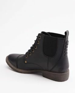 Brand new 👏 BILLABONG Willow Way 2 Lace-Up Boot BLACK 🎉 -womens Sales Store abjb700005 billabongp blk bck1