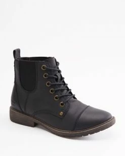Brand new 👏 BILLABONG Willow Way 2 Lace-Up Boot BLACK 🎉 -womens Sales Store abjb700005 billabongp blk frt1