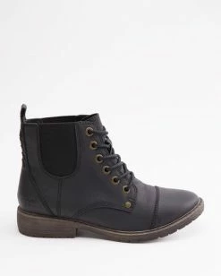 Brand new 👏 BILLABONG Willow Way 2 Lace-Up Boot BLACK 🎉 -womens Sales Store abjb700005 billabongp blk sd1