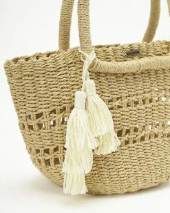 Brand new 😀 BILLABONG Hang On Straw Bag NATURAL 👍 -womens Sales Store abjbp00136 billabongp nat dtl1