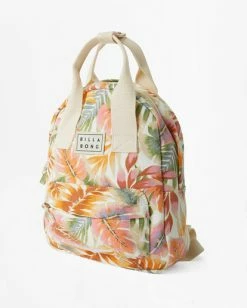Outlet 👏 BILLABONG Get Ready Canvas Backpack SALT CRYSTAL 🎁 -womens Sales Store abjbp00146 billabongp scs sd1