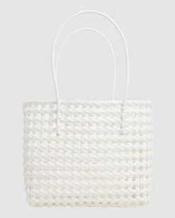 Cheapest ๐ BILLABONG Bright Side Carry Tote Bag WHITE ๐ 12 Cheapest ๐ BILLABONG Bright Side Carry Tote Bag WHITE ๐ -womens Sales Store abjbt00118 billabongp wht bck1