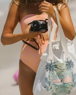 Budget 🛒 BILLABONG Sun Dreamer Beach Bag SALT CRYSTAL ✔️