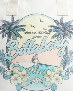 Budget 🛒 BILLABONG Sun Dreamer Beach Bag SALT CRYSTAL ✔️ -womens Sales Store abjbt00120 billabongp scs dtl2