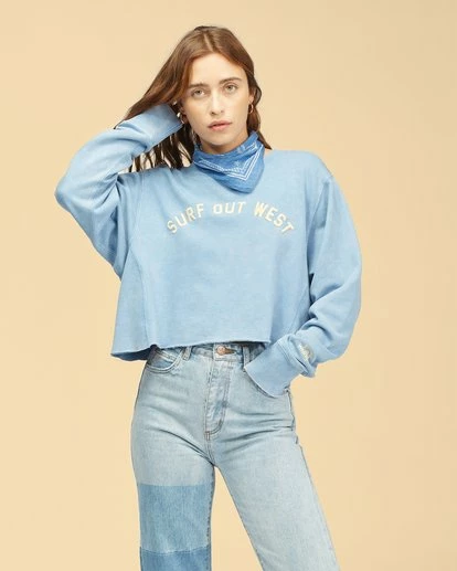 Best Sale ๐ BILLABONG Wrangler Past Time Crew Neck Sweatshirt AGED INDIGO ๐ฏ 2 Best Sale ๐ BILLABONG Wrangler Past Time Crew Neck Sweatshirt AGED INDIGO ๐ฏ - Image 2
