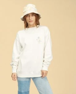 Hot Sale 🧨 BILLABONG Wrangler Wayward Crew Neck Sweatshirt SUNFLOWER 🎁 -womens Sales Store abjft00192 billabongw scs frt1