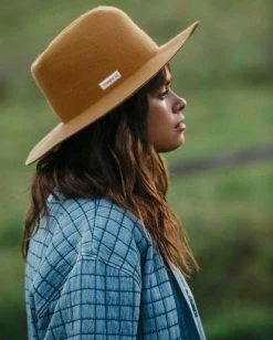 Budget 👏 BILLABONG Wrangler Rancher Hat ANTIQUE GOLD ❤️