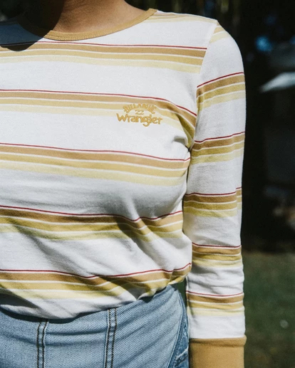 Budget ⭐ BILLABONG Wrangler Going Retro Long Sleeve T-Shirt SUNFLOWER 🔔 1 Budget ⭐ BILLABONG Wrangler Going Retro Long Sleeve T-Shirt SUNFLOWER 🔔