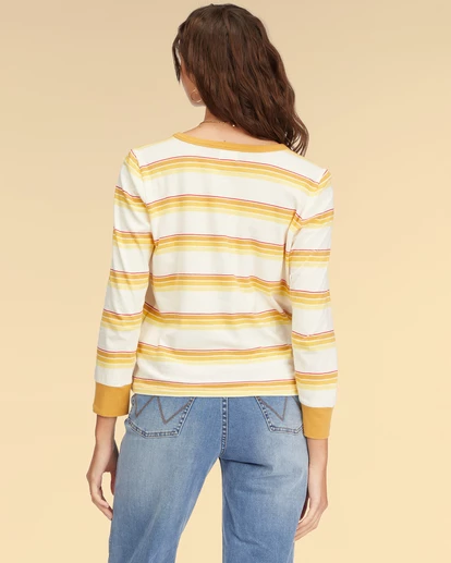 Budget ⭐ BILLABONG Wrangler Going Retro Long Sleeve T-Shirt SUNFLOWER 🔔 4 Budget ⭐ BILLABONG Wrangler Going Retro Long Sleeve T-Shirt SUNFLOWER 🔔 - Image 4