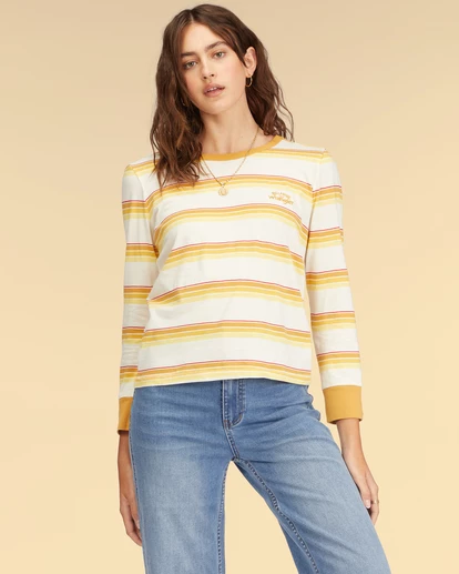 Budget ⭐ BILLABONG Wrangler Going Retro Long Sleeve T-Shirt SUNFLOWER 🔔 2 Budget ⭐ BILLABONG Wrangler Going Retro Long Sleeve T-Shirt SUNFLOWER 🔔 - Image 2