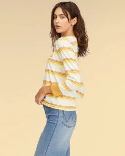 Budget ⭐ BILLABONG Wrangler Going Retro Long Sleeve T-Shirt SUNFLOWER 🔔 6 Budget ⭐ BILLABONG Wrangler Going Retro Long Sleeve T-Shirt SUNFLOWER 🔔 -womens Sales Store abjkt00237 billabongw snf sd1