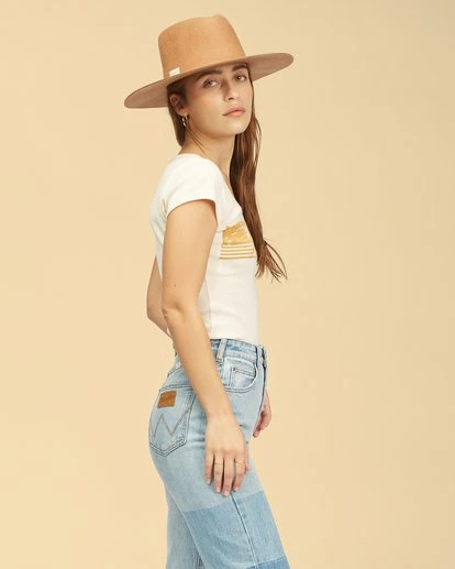 Promo ๐ BILLABONG Wrangler Hey Honey T-Shirt WHITE CAP ๐ 3 Promo ๐ BILLABONG Wrangler Hey Honey T-Shirt WHITE CAP ๐ - Image 3