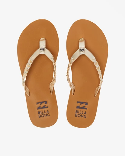 Cheap ๐ BILLABONG Sandies Braided Thong Sandals TAN ๐ 2 Cheap ๐ BILLABONG Sandies Braided Thong Sandals TAN ๐ - Image 2