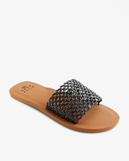 Best Sale ✨ BILLABONG Siesta Single Strap Slide Sandals BLACK ✨ 3 Best Sale ✨ BILLABONG Siesta Single Strap Slide Sandals BLACK ✨ - Image 3