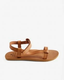 Hot Sale 🎁 BILLABONG Goleta Strappy Sandal TAN 🛒 -womens Sales Store abjl100048 billabongp tan sd1