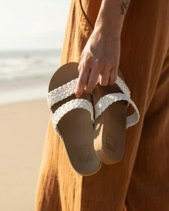 Brand new 🧨 BILLABONG Santos Slide Sandal WHITE 👍