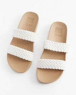 Brand new 🧨 BILLABONG Santos Slide Sandal WHITE 👍 -womens Sales Store abjl200014 billabongp wht frt3