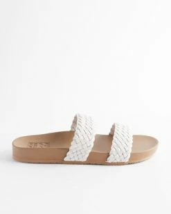 Brand new 🧨 BILLABONG Santos Slide Sandal WHITE 👍 -womens Sales Store abjl200014 billabongp wht sd1