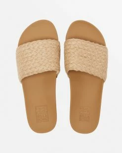 Best Sale 💯 BILLABONG Beach Side Slide Sandals TAN ❤️