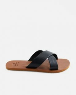 Best deal 👍 BILLABONG See Thru Me Single Strap Sandals TAN 🔔 -womens Sales Store abjl200050 billabongp blk sd1