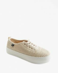 Top 10 ❤️ BILLABONG Puebla Canvas Platform 👟 Shoes WHITE 🌟 -womens Sales Store abjs300019 billabongp nat frt1
