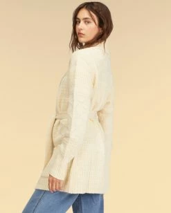 Hot Sale 😍 BILLABONG Wrangler Wrangled Up Sweater WHITE CAP 😍 -womens Sales Store abjsw00170 billabongw wcp sd2