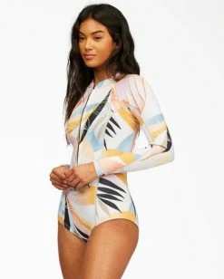 Discount 🛒 BILLABONG 2mm Salty Dayz Long Sleeve Spring Wetsuit MAUI BLACK 💯 -womens Sales Store abjw400100 billabongw rqf0 sd1