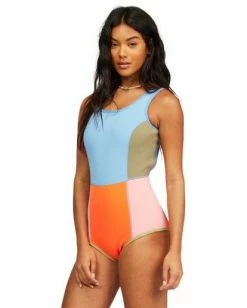 Best Pirce 😀 BILLABONG Seaker Reversible Sleeveless Spring Wetsuit HEAT WAVE 💯 -womens Sales Store abjw600100 billabongw rqf0 sd1