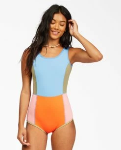 Best Pirce 😀 BILLABONG Seaker Reversible Sleeveless Spring Wetsuit HEAT WAVE 💯 -womens Sales Store abjw600100 billabongw rqf0 sd2
