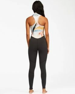 Brand new ⌛ BILLABONG Salty Jane Long Jane Wetsuit HEAT WAVE 🎁 -womens Sales Store abjw700100 billabongw rqf0 bck1