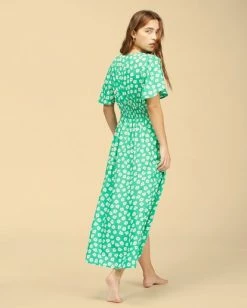 Brand new 🔥 BILLABONG Wrangler Floral Dream 👗 Dress CLOVER 🧨 -womens Sales Store abjwd00266 billabongw cov bck1