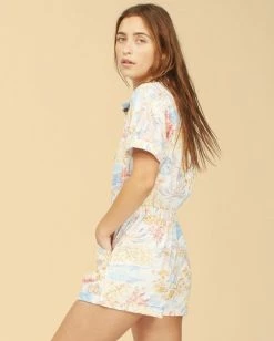 Top 10 🤩 BILLABONG Wrangler Cali Sun Romper MULTI ⭐ -womens Sales Store abjwd00267 billabongw mul bck1