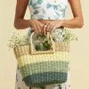 Budget ❤️ BILLABONG Salty Blonde Ride The Waves Straw Handbag CLOVER 😀