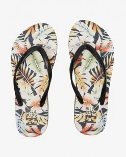 Best deal ✔️ BILLABONG Dama Rubber Flip Flop Sandals SALT CRYSTAL 👏