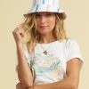 Best deal ✨ BILLABONG Salty Blonde Party On Reversible Bucket Hat PEONY ✨