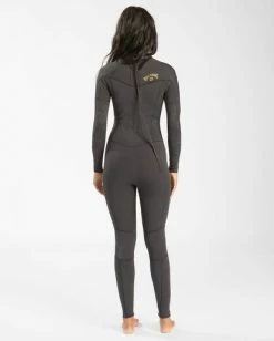 Top 10 🤩 BILLABONG 3/2 Synergy Back Zip Wetsuit BLACK TROPIC 👏 -womens Sales Store jwfu3bl3 billabongw kvd9 bck1