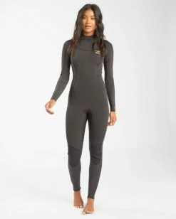 Top 10 ๐คฉ BILLABONG 3/2 Synergy Back Zip Wetsuit BLACK TROPIC ๐