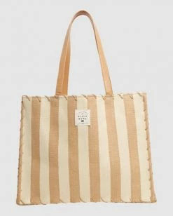 Best deal 🤩 BILLABONG Beige Wave Straw Bag SAHARA 🔔