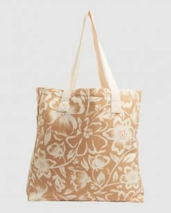 Brand new 🎁 BILLABONG Steph Claire Smith Babin Canvas Beach Bag NUTMEG ⭐ -womens Sales Store ubjbt00133 billabongp nut bck1