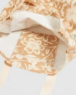 Brand new 🎁 BILLABONG Steph Claire Smith Babin Canvas Beach Bag NUTMEG ⭐ -womens Sales Store ubjbt00133 billabongp nut dtl1