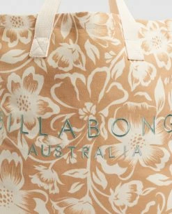 Brand new 🎁 BILLABONG Steph Claire Smith Babin Canvas Beach Bag NUTMEG ⭐ -womens Sales Store ubjbt00133 billabongp nut dtl2